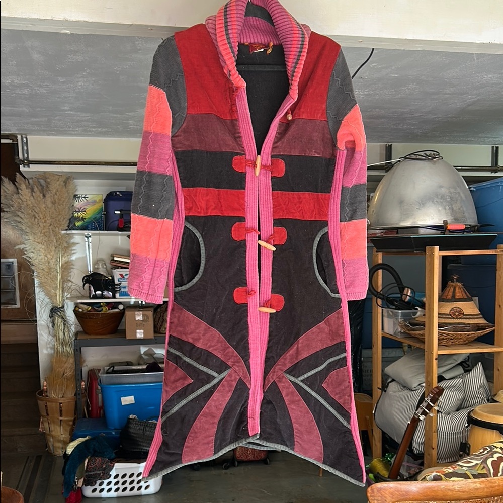 Vintage Courderoy and Wool Trench Coat